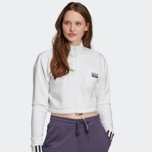 ADIDAS SET, INCLUDES LEGGINGS AND CROPPED SWTSHIRT